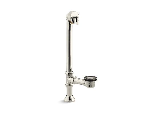 KOHLER K-7178-SN Iron Works Decorative 1-1/2" Adjustable Pop-Up Bath Drain For 5' Whirlpool With Tailpiece In Vibrant Polished Nickel