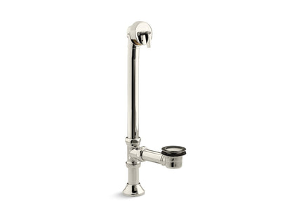 KOHLER K-7178-SN Iron Works Decorative 1-1/2" adjustable pop-up bath drain for 5' whirlpool with tailpiece - Vibrant Polished Nickel