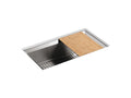 KOHLER K-3158-NA Poise 33" Undermount Single-Bowl Kitchen Sink - Stainless Steel