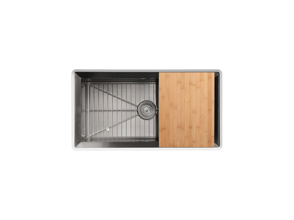 KOHLER K-3158-NA Poise 33" Undermount Single-Bowl Kitchen Sink - Stainless Steel