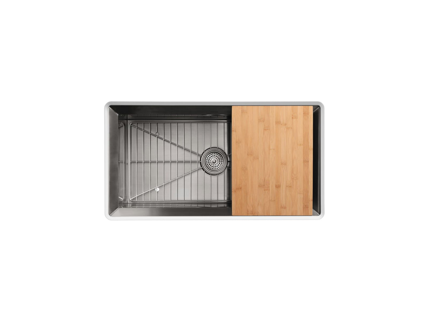 KOHLER K-3158-NA Poise 33" undermount single-bowl kitchen sink - Stainless Steel