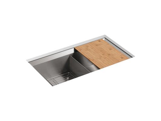 KOHLER K-3159-NA Poise 33" Undermount Double-Bowl Kitchen Sink