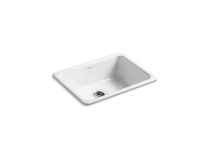 KOHLER K-6585-FF Iron/Tones 24-1/4" top-/undermount single-bowl bar sink - Sea Salt