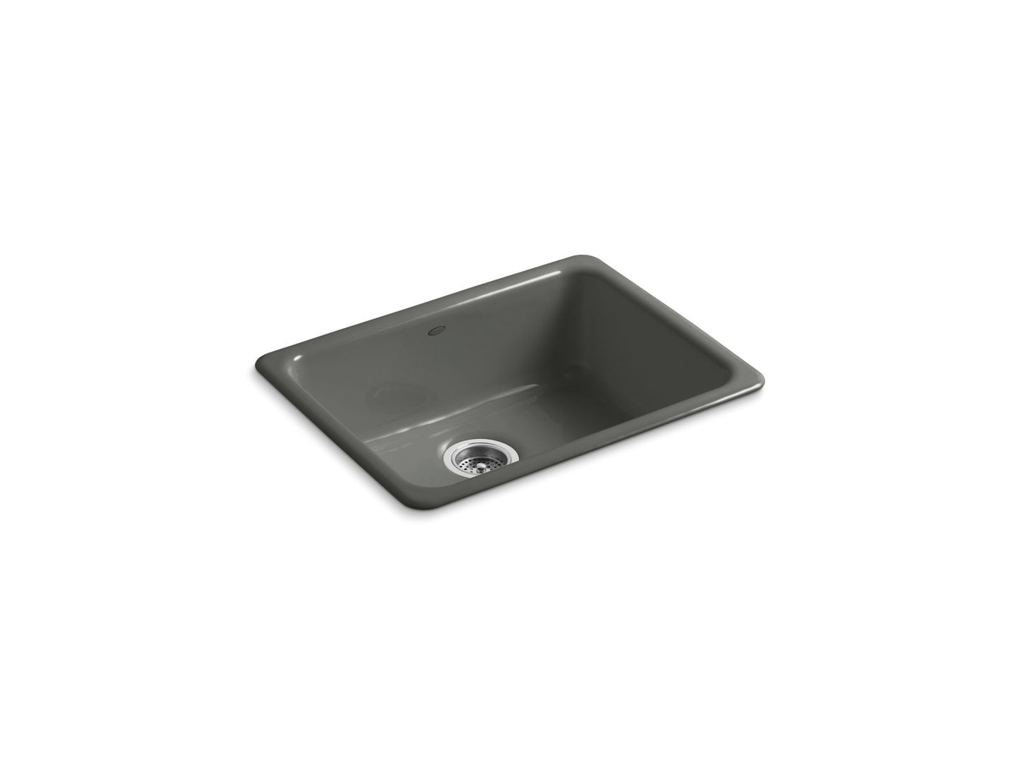 KOHLER K-6585-58 Iron/Tones 24-1/4" Top-/Undermount Single-Bowl Bar Sink In Thunder Grey