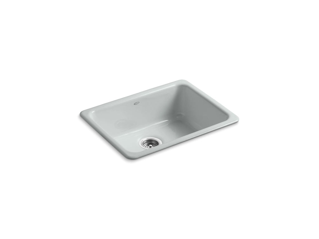 KOHLER K-6585-95 Iron/Tones 24-1/4" Top-/Undermount Single-Bowl Bar Sink - Ice Grey