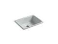 KOHLER K-6585-95 Iron/Tones 24-1/4" Top-/Undermount Single-Bowl Bar Sink - Ice Grey