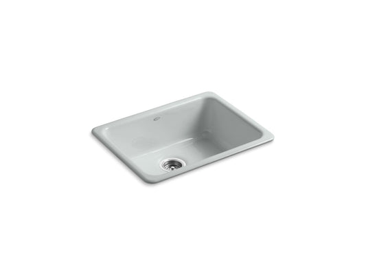 KOHLER K-6585-95 Iron/Tones 24-1/4" top-/undermount single-bowl bar sink - Ice Grey