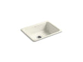 KOHLER K-6585-96 Iron/Tones 24-1/4" Top-/Undermount Single-Bowl Bar Sink - Biscuit