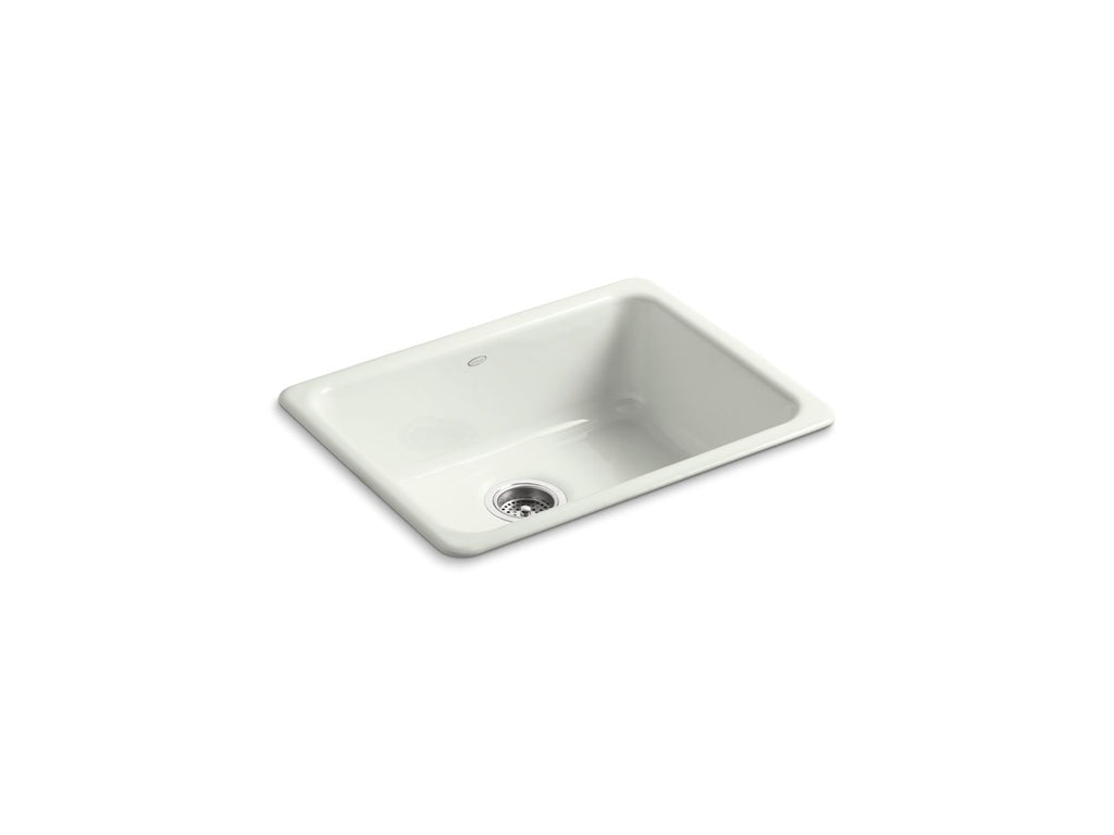 KOHLER K-6585-NY Iron/Tones 24-1/4" Top-/Undermount Single-Bowl Bar Sink - Dune