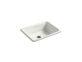 KOHLER K-6585-NY Iron/Tones 24-1/4" Top-/Undermount Single-Bowl Bar Sink - Dune