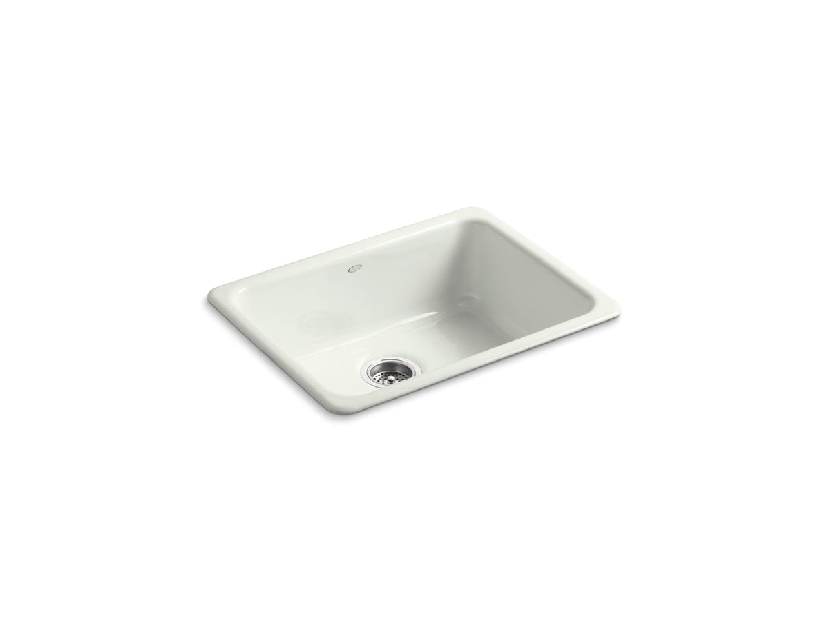 KOHLER K-6585-NY Iron/Tones 24-1/4" Top-/Undermount Single-Bowl Bar Sink - Dune