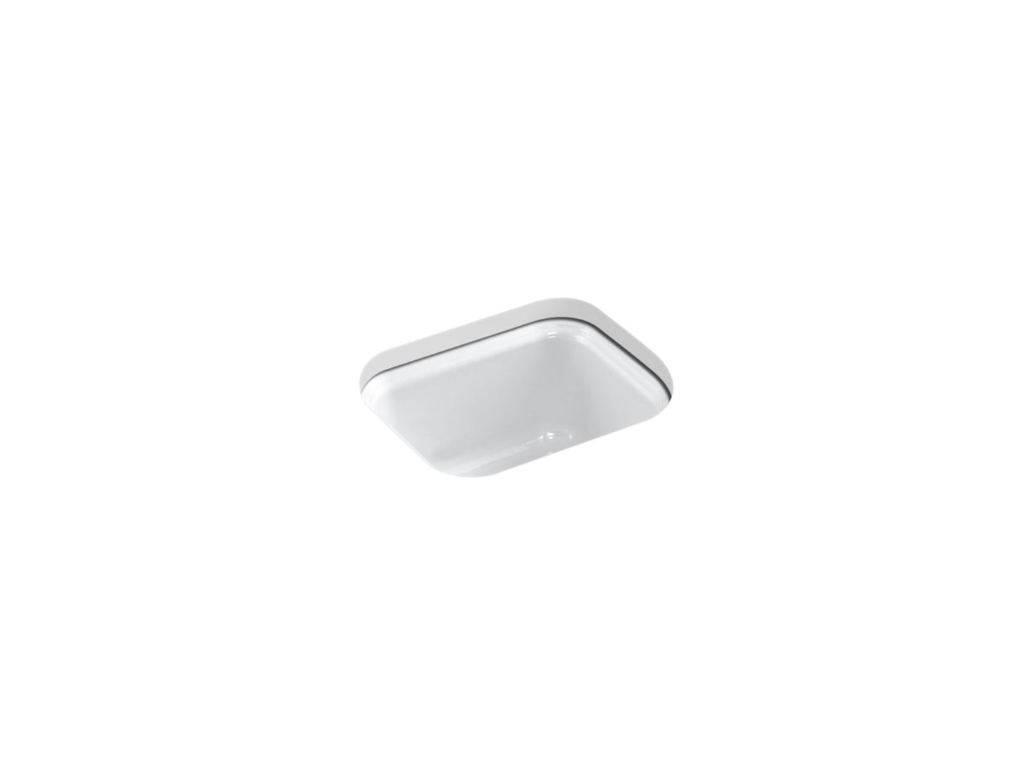 KOHLER K-6589-U-0 Northland 15" undermount single-bowl bar sink - White