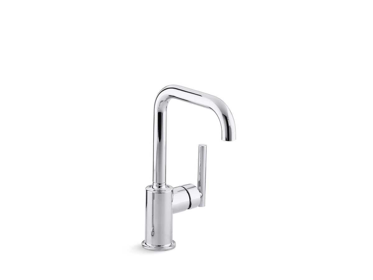 KOHLER K-7509-VS Purist Single-Handle Bar Sink Faucet - Vibrant Stainless