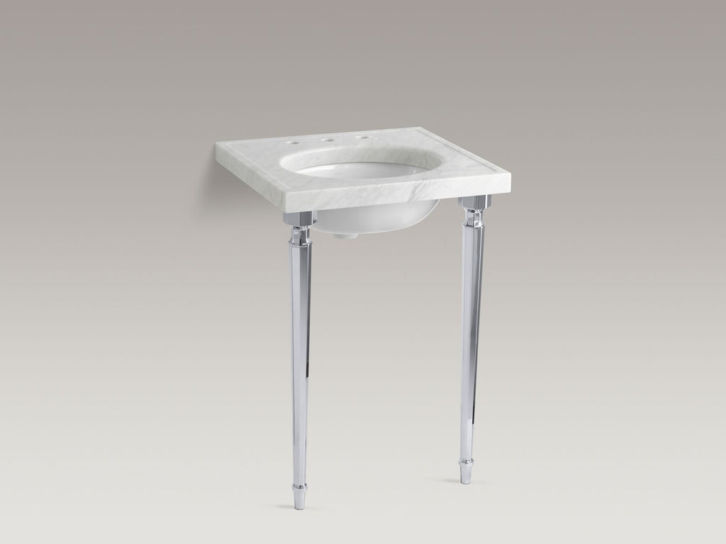 KOHLER K-6839-BN Kathryn Octagonal Tapered Brass Table Legs - Vibrant Brushed Nickel