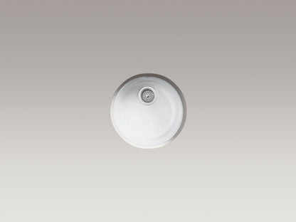 KOHLER K-6565-42 Porto Fino 18-1/2" top-/undermount single-bowl bar sink - Aspen Green