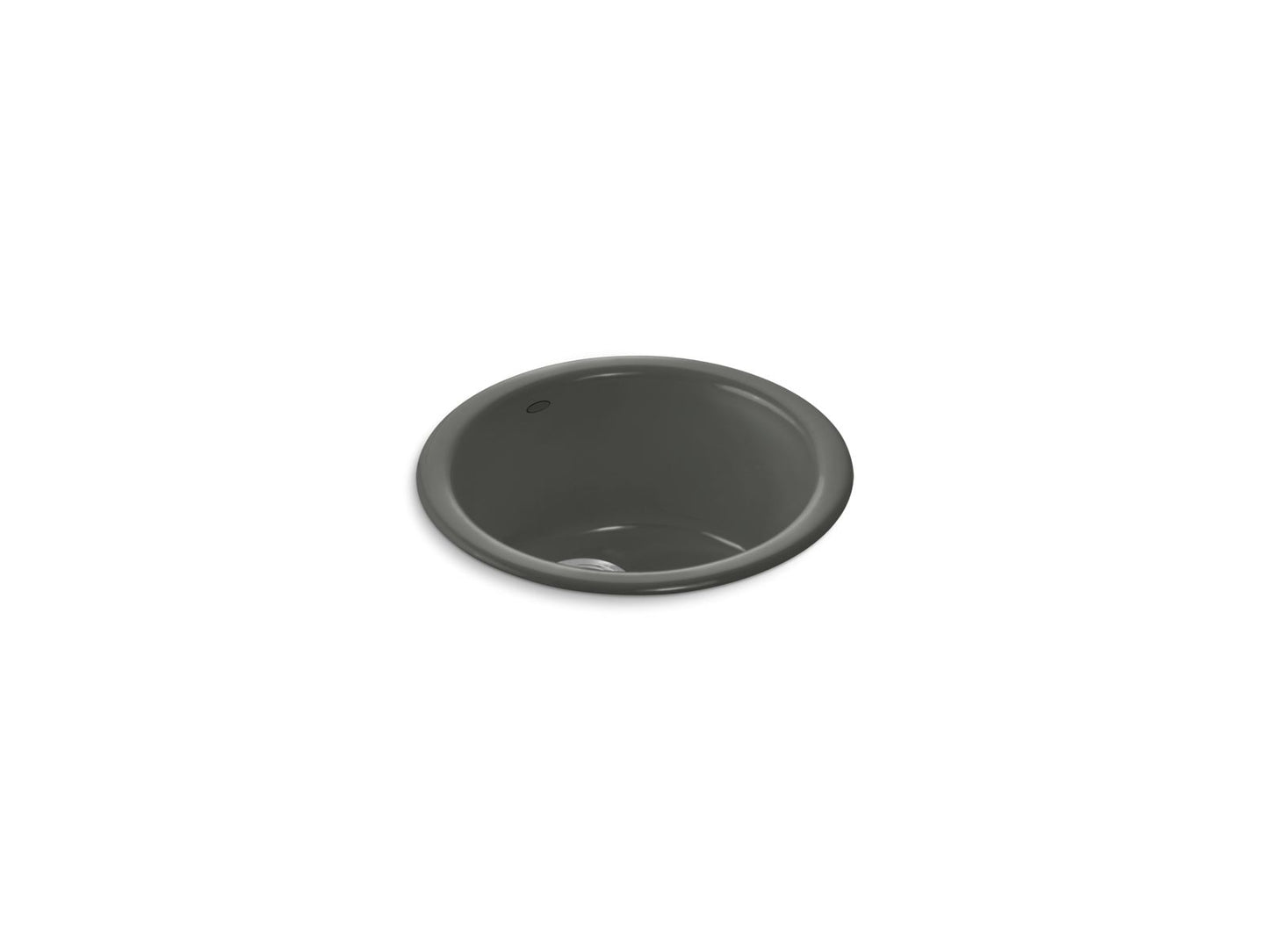 KOHLER K-6565-58 Porto Fino 18-1/2" Top-/Undermount Single-Bowl Bar Sink In Thunder Grey