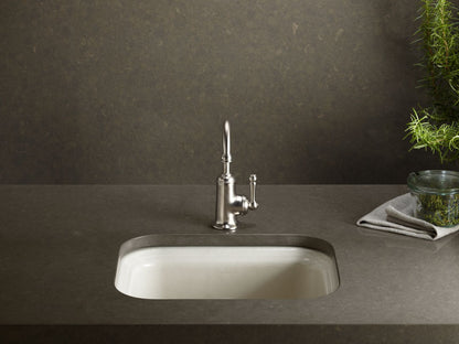 KOHLER K-6589-U-0 Northland 15" undermount single-bowl bar sink - White