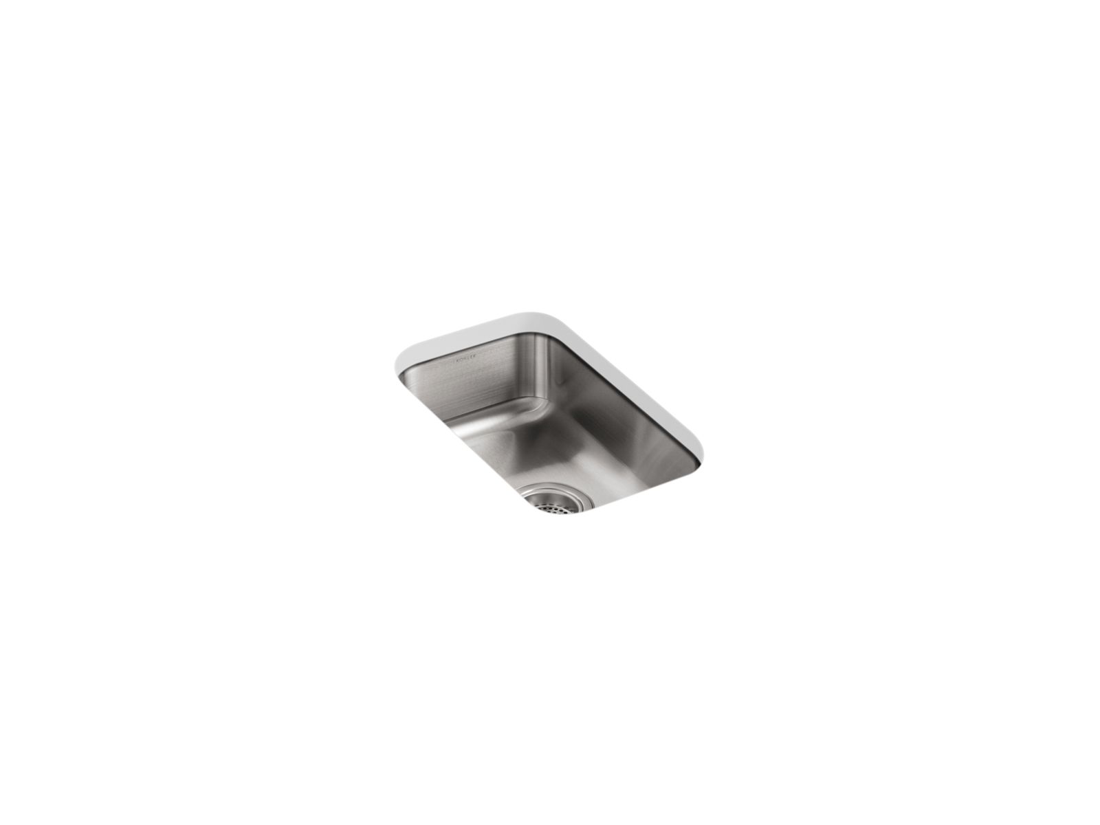 KOHLER K-3333-NA Undertone 10-3/4" Undermount Single-Bowl Kitchen Sink - Stainless Steel