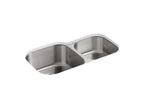 KOHLER K-3356-NA Undertone 35-1/4 Undermount Double-Bowl Kitchen Sink - Stainless Steel