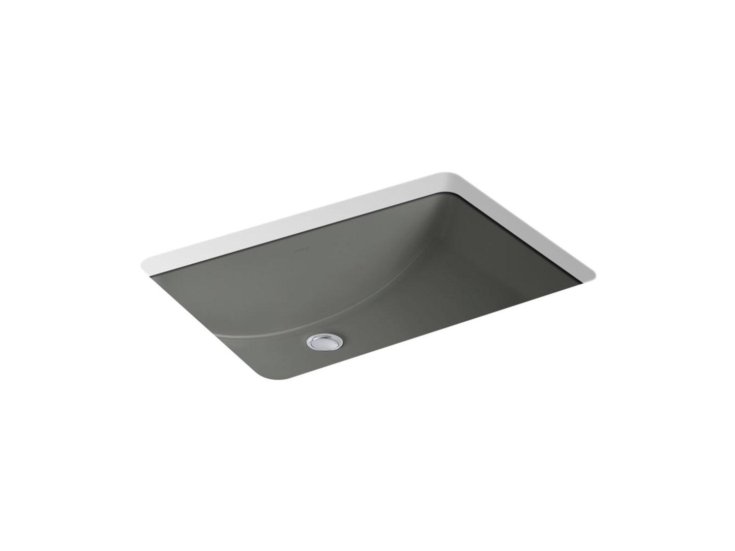 KOHLER K-2215-58 Ladena 23-1/4" Rectangular Undermount Bathroom Sink In Thunder Grey