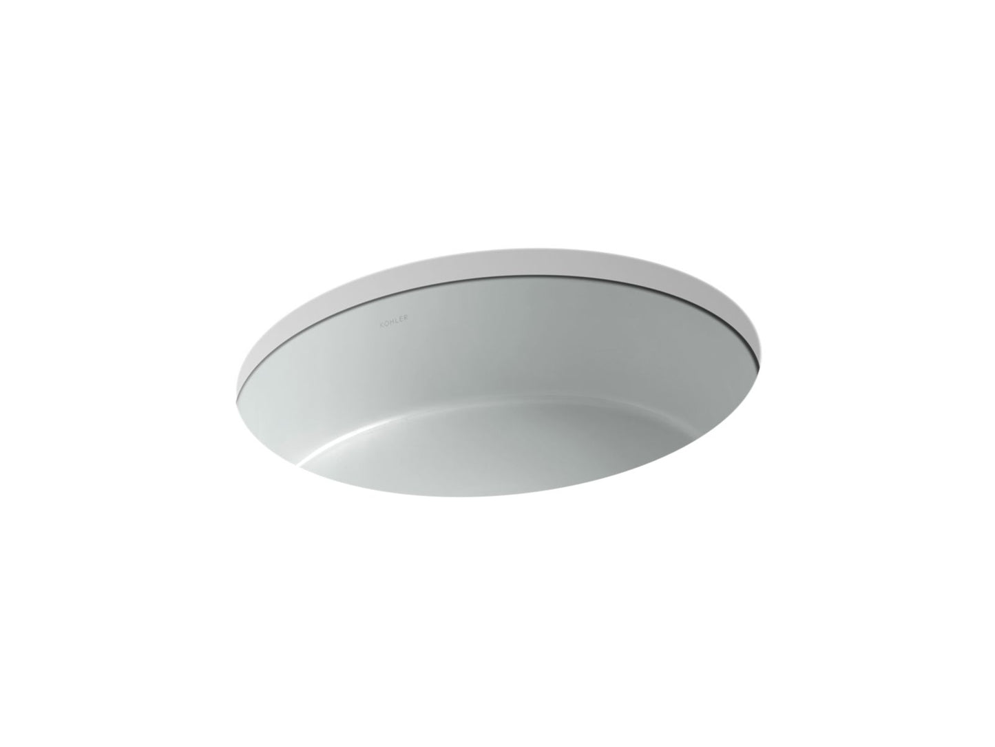 KOHLER K-2881-95 Verticyl 19-1/4" Oval Undermount Bathroom Sink In Ice Grey