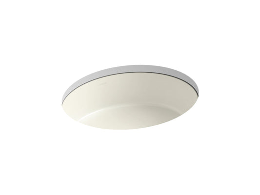 KOHLER K-2881-96 Verticyl 19-1/4" Oval Undermount Bathroom Sink In Biscuit