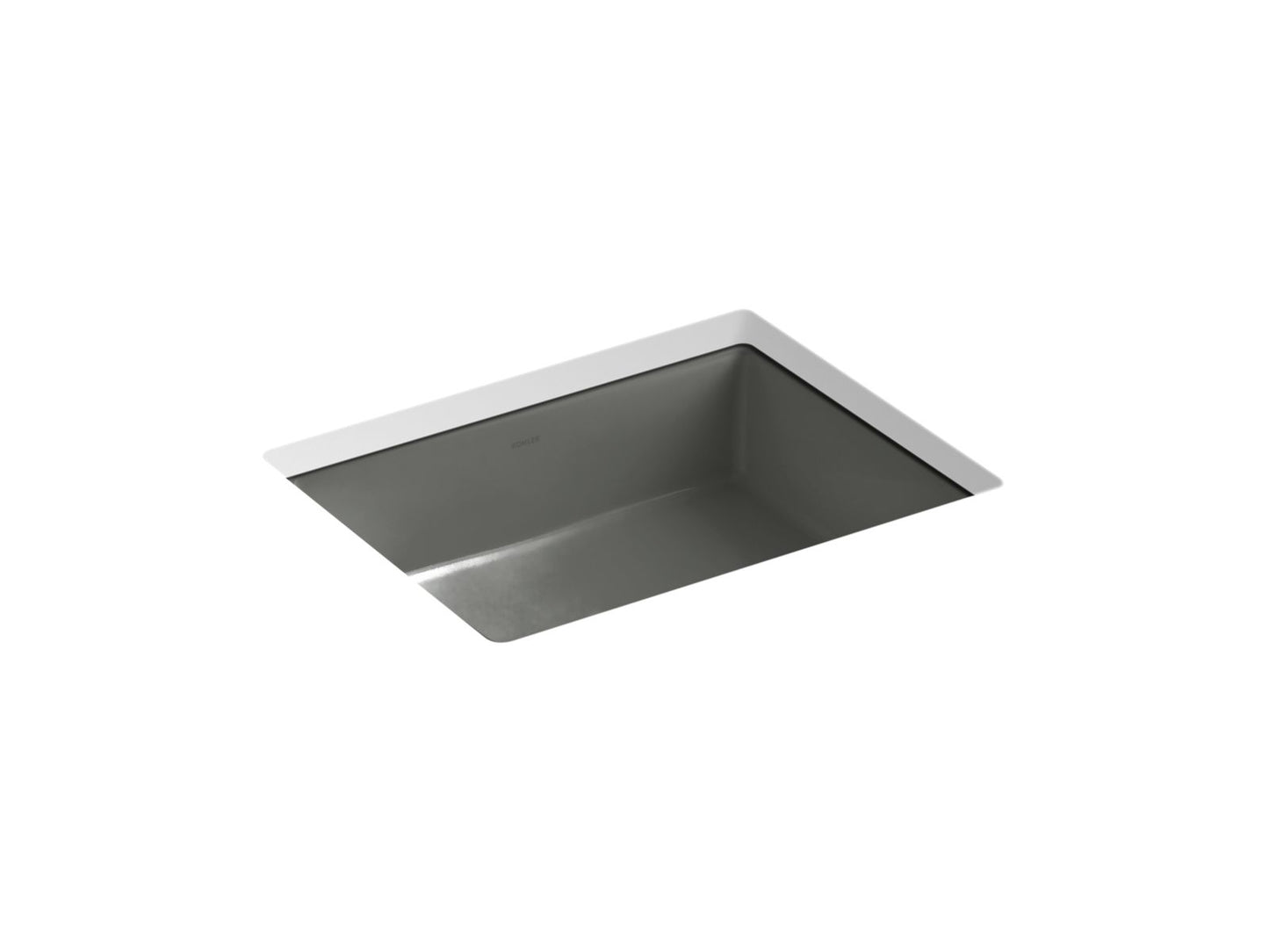 KOHLER K-2882-58 Verticyl 19-3/4" Rectangular Undermount Bathroom Sink In Thunder Grey