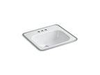 KOHLER K-2890-4-0 Tahoe 20" Rectangular Drop-In Bathroom Sink - White