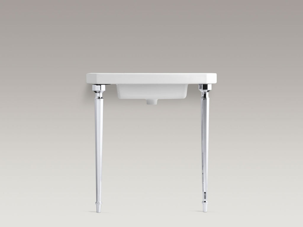 KOHLER K-6839-BN Kathryn Octagonal Tapered Brass Table Legs - Vibrant Brushed Nickel