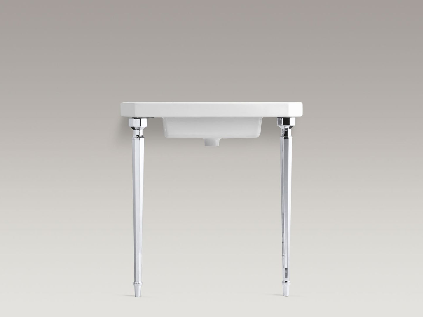KOHLER K-6839-AF Kathryn Octagonal tapered brass table legs - Vibrant French Gold