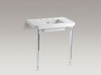 KOHLER K-6839-BN Kathryn Octagonal Tapered Brass Table Legs - Vibrant Brushed Nickel