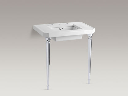 KOHLER K-6839-AF Kathryn Octagonal tapered brass table legs - Vibrant French Gold