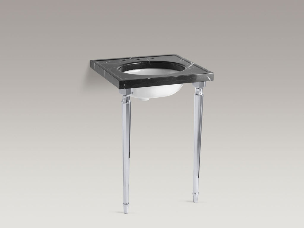 KOHLER K-6839-BN Kathryn Octagonal Tapered Brass Table Legs - Vibrant Brushed Nickel