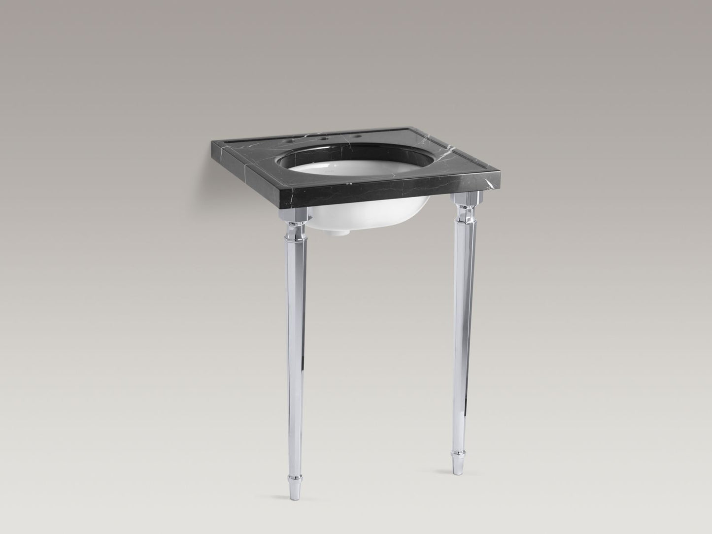 KOHLER K-6839-AF Kathryn Octagonal tapered brass table legs - Vibrant French Gold