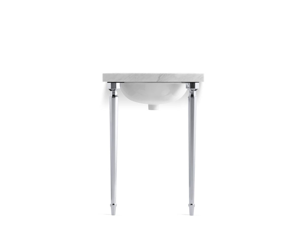 KOHLER K-6839-BN Kathryn Octagonal Tapered Brass Table Legs - Vibrant Brushed Nickel