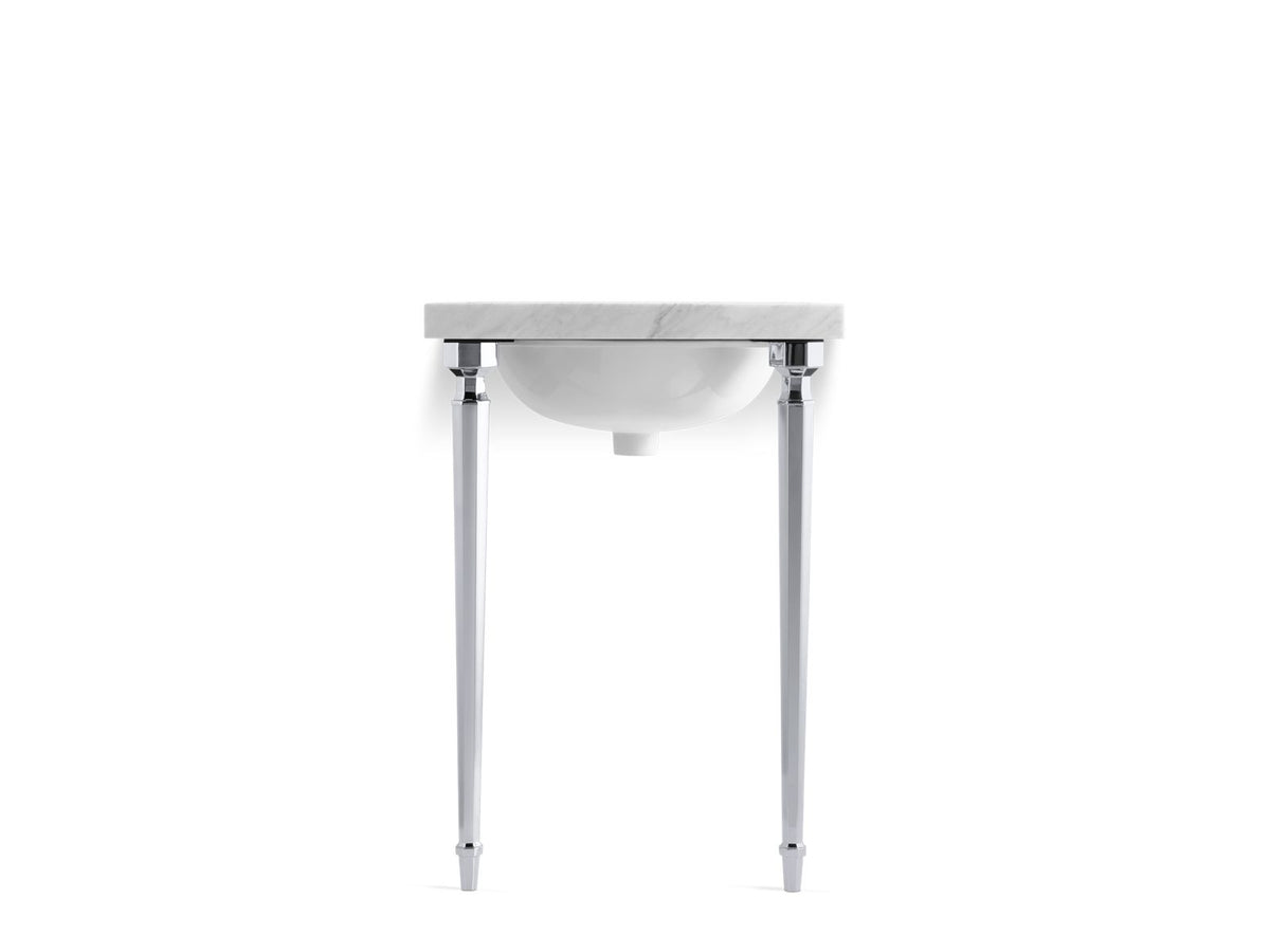 KOHLER K-6839-BN Kathryn Octagonal Tapered Brass Table Legs - Vibrant Brushed Nickel