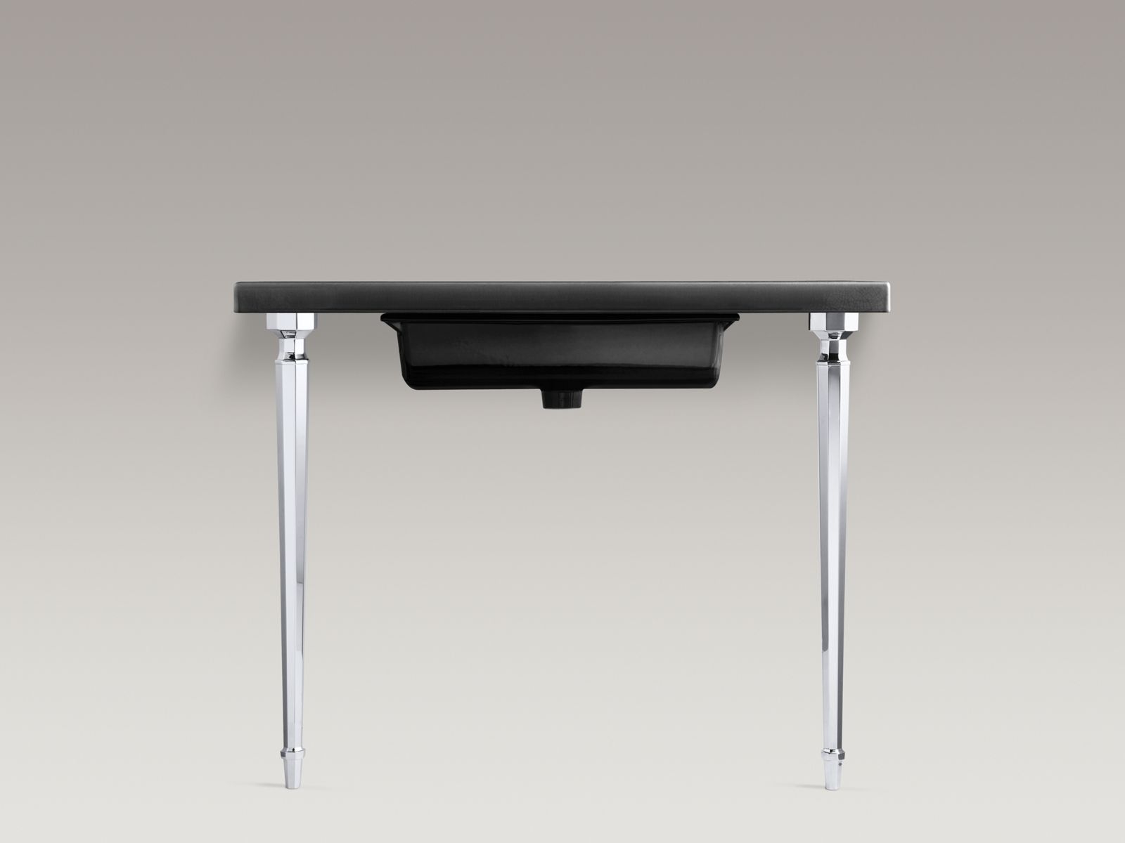 KOHLER K-6839-BN Kathryn Octagonal Tapered Brass Table Legs - Vibrant Brushed Nickel