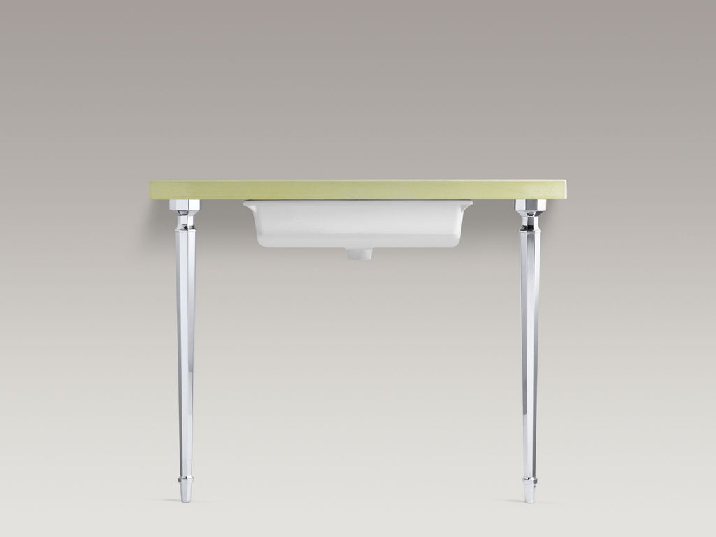 KOHLER K-6839-BN Kathryn Octagonal Tapered Brass Table Legs - Vibrant Brushed Nickel