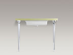 KOHLER K-6839-BN Kathryn Octagonal Tapered Brass Table Legs - Vibrant Brushed Nickel