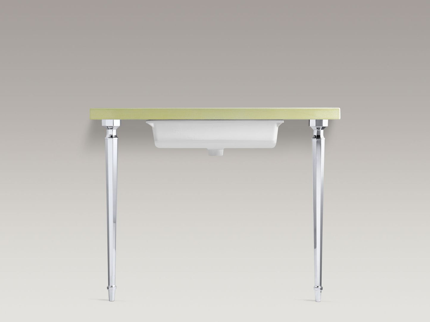 KOHLER K-6839-AF Kathryn Octagonal tapered brass table legs - Vibrant French Gold