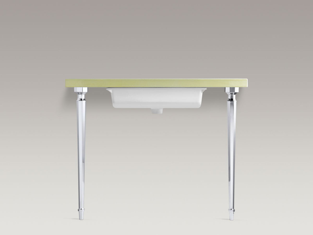 KOHLER K-6839-BN Kathryn Octagonal Tapered Brass Table Legs - Vibrant Brushed Nickel