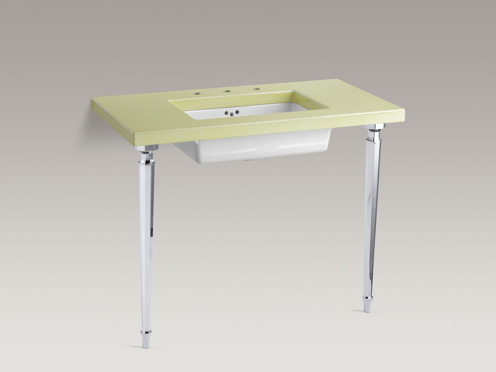 KOHLER K-6839-BN Kathryn Octagonal Tapered Brass Table Legs - Vibrant Brushed Nickel