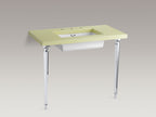 KOHLER K-6839-BN Kathryn Octagonal Tapered Brass Table Legs - Vibrant Brushed Nickel