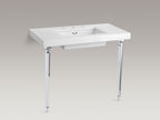 KOHLER K-6839-BN Kathryn Octagonal Tapered Brass Table Legs - Vibrant Brushed Nickel