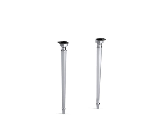 KOHLER K-6839-CP Kathryn Octagonal Tapered Brass Table Legs In Polished Chrome