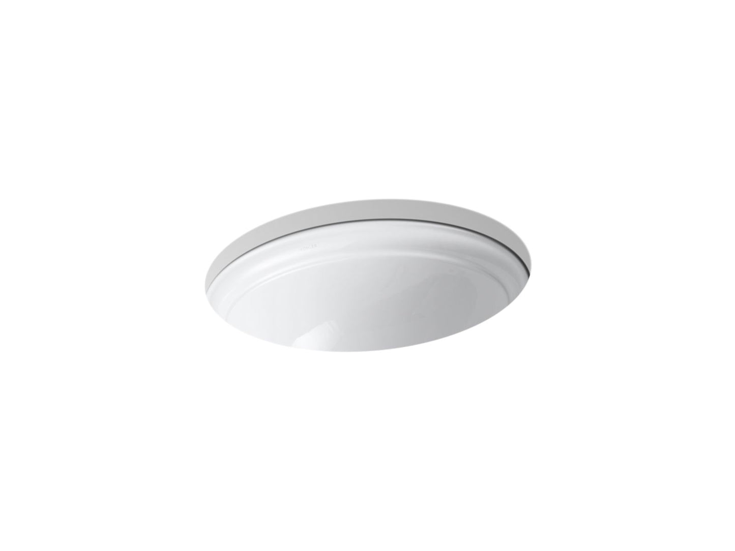 KOHLER K-2336-0 Devonshire 20-1/2" Oval Undermount Bathroom Sink In White