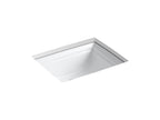 KOHLER K-2339-7 Memoirs 20" Rectangular Undermount Bathroom Sink - Black Black