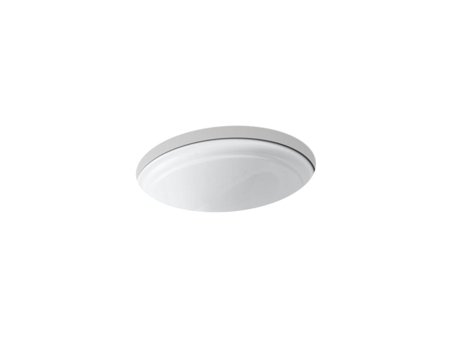 KOHLER K-2350-0 Devonshire 16-7/8" Oval Undermount Bathroom Sink In White