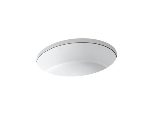 KOHLER K-2881-0 Verticyl 19-1/4" Oval Undermount Bathroom Sink In White