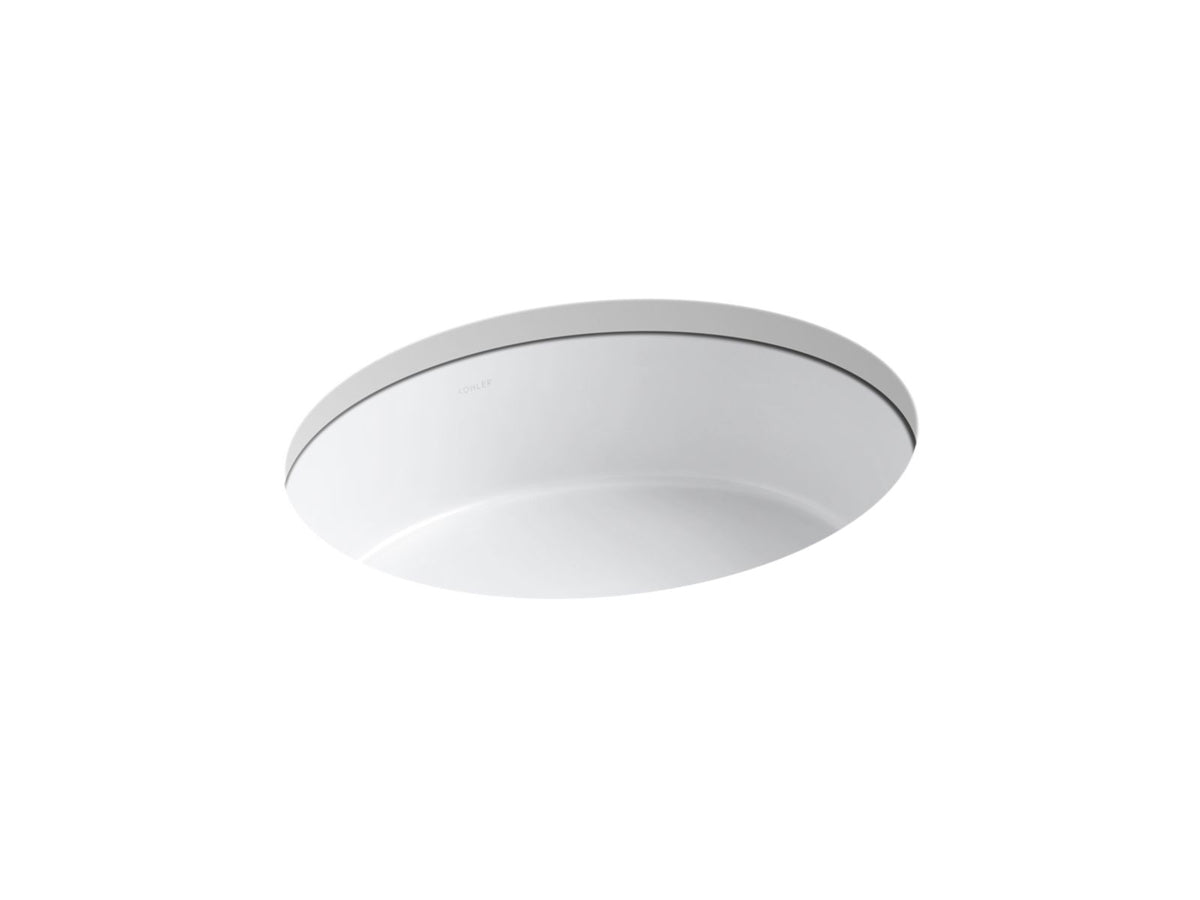 KOHLER K-2881-7 Verticyl 19-1/4" Oval Undermount Bathroom Sink - Black Black